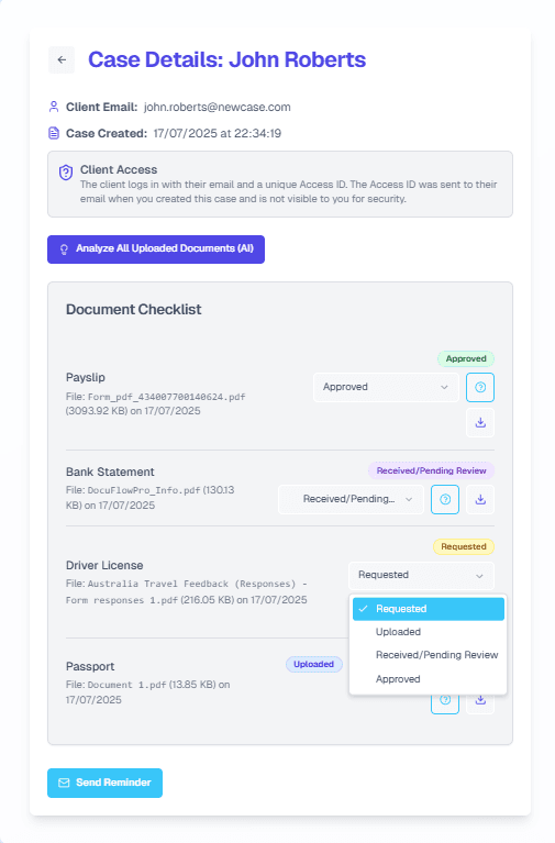 Docuflow Application Screenshot